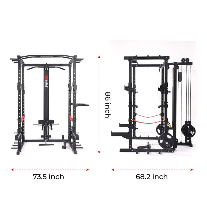 ALTAS AL-3028 – Squat Station with Integrated Pulley Tower