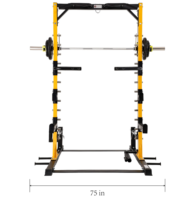 Hybrid: Cage plus Smith machine
