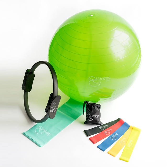 Pilates set with a ball