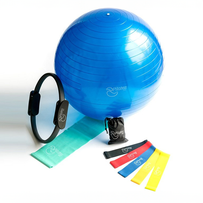 Pilates set with a ball