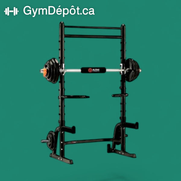 Rack ouvert Altas AL-3003 avec supports de barre et accessoires à dips