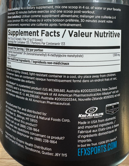 Kre-Alkalyn EFX Powder