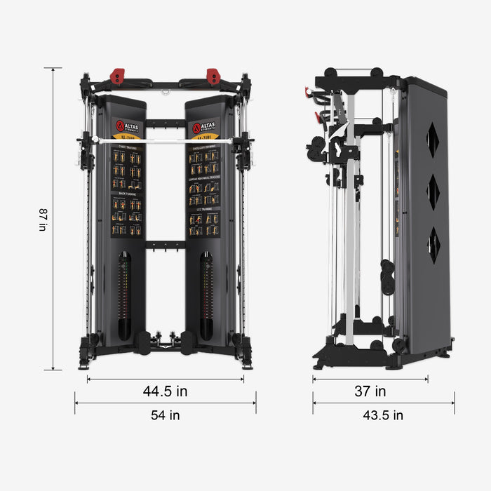 Smith machine pliable avec système de poulies Altas AL-3101