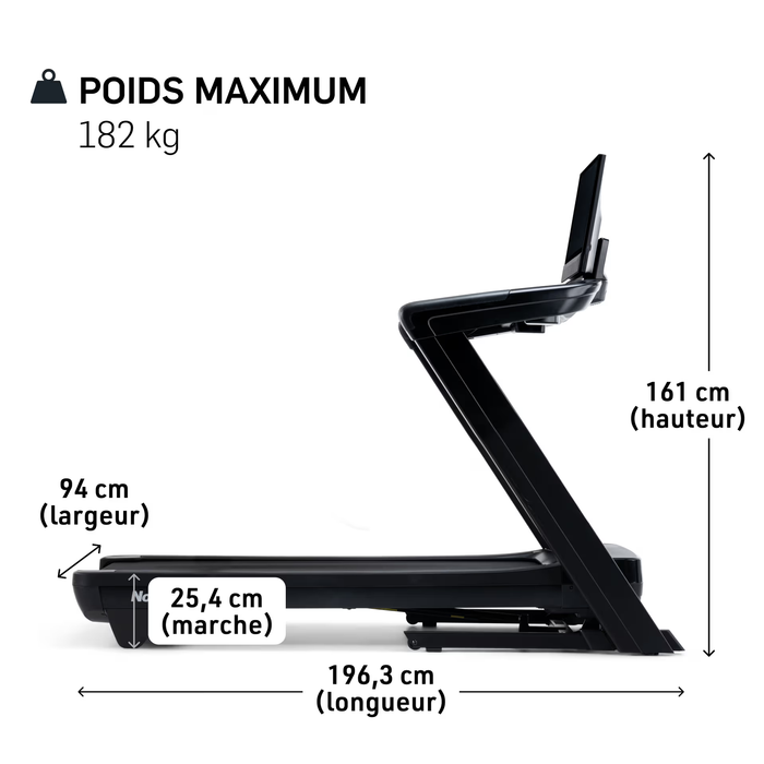 Tapis Roulant NordicTrack 2450 Haut de gamme, immersif avec écran 24¨ et iFIT