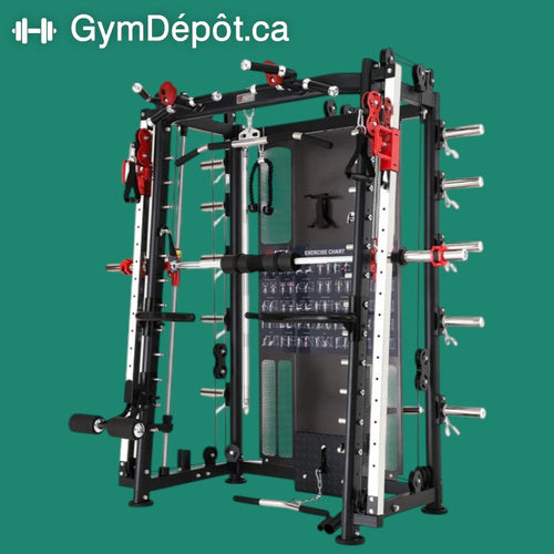 Station Smith machine sans pile de poids - Commercial léger - AL-3000Y (Ratio des poulies 2:1)